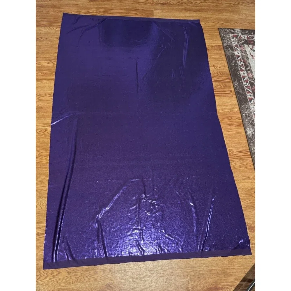 PURPLE FOIL SPANDEX COSTUME FABRIC STRETCH 58